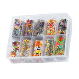 Maxbell 10 Sheet DIY Nail Art Tips Stickers Wraps Nails Decals Decorations Halloween