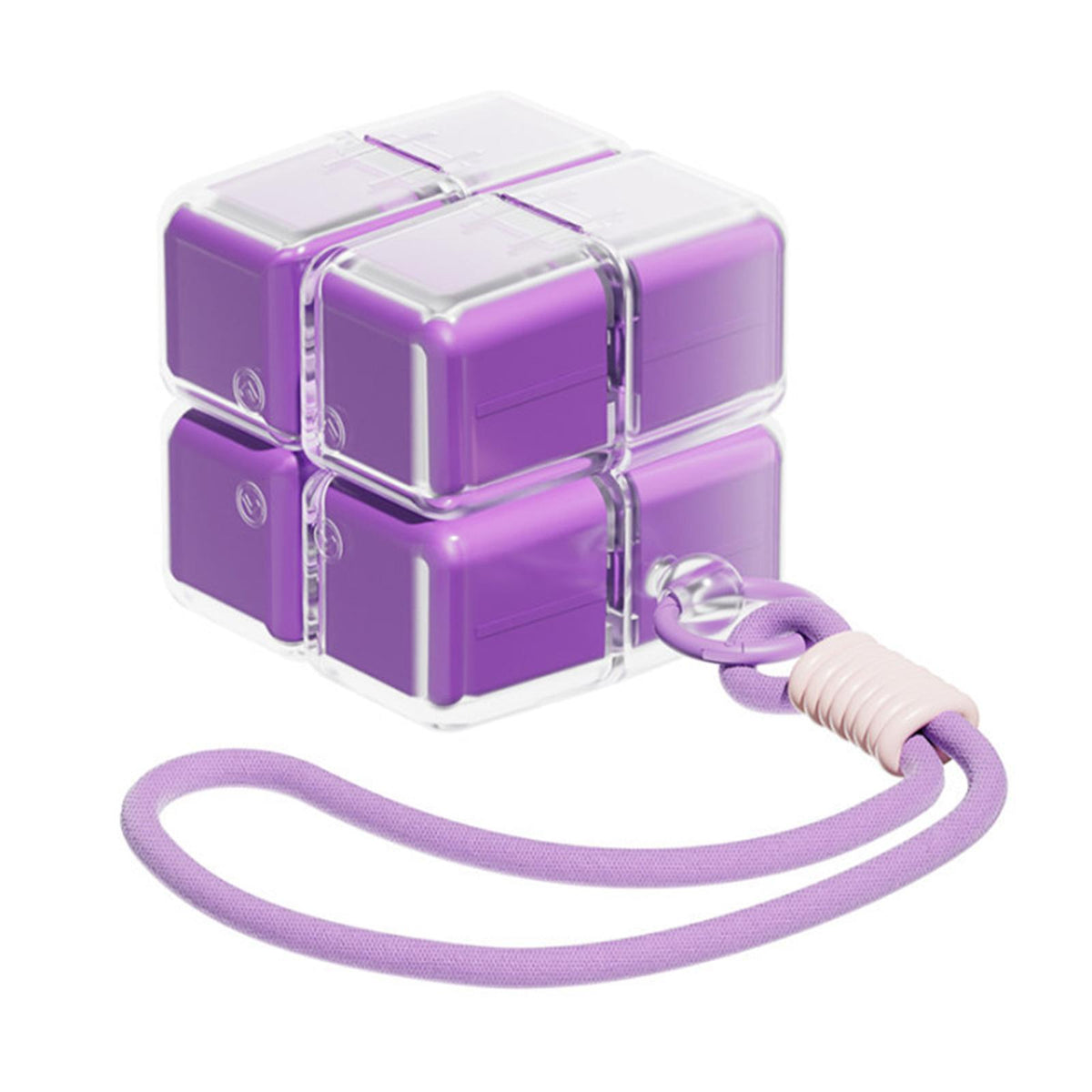 Pill Organizer for Traveling Versatile Medicine Case for Purse Backpack Trip Purple