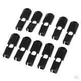 Maxbell 50x Zip Loop Cord Ends for Two Ends to Fit 3 - 4mm Elastic Shock Bungee Cord