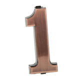 Maxbell 6x ABS Plastic House Door Number Sign Plaque DIY Digit Number 0 to 9 Number