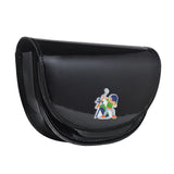 Golf Rangefinder Case PU Leather Portable Golfer Gift Rangefinder Carry Bag Black