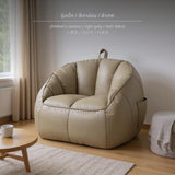 Maxbell Comfortable Beanbag Chair for Small Spaces Kids Gray Tech