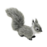 Plush Squirrel Ornament Tabletop Decoration Christmas Simulation Animal Doll grey
