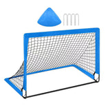 Maxbell Soccer Goal Net for Kids Compact Football Gate for Park Garden Outdoor Sport Blue