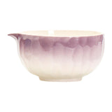 Maxbell Matcha Bowl with Spout Handcrafted Home Making Tools Tea Bowl for Tea Lovers Purple