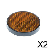 Maxbell 2xCar Truck Motorcycle Bicycle Tailer Reflector Light Reflective Strips Yellow