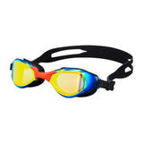 Maxbell Swimming Goggles Electroplating Diving Goggles for Diving Outdoor Snorkeling Black and Red