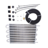 Maxbell Transmission Cooler W/Tube Universal 8 Pass Engine Parts 26,000lbs Gvw Black