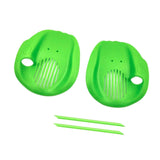 Maxbell 2Pcs Swimming Hand Paddles Flat Swim Gloves for Adults Enthusiasts Beginners Green S