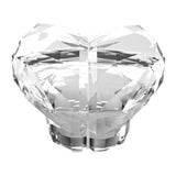 Maxbell Heart Shaped Toilet Tank Button Toilet Press Button, for Bathroom Decoration Clear