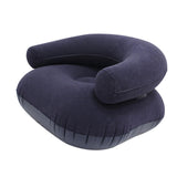 Maxbell Inflatable Lounge Chair Soft Inflatable Lounger for Courtyard Indoor Bedroom Blue