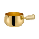 Maxbell Mini Skillet Sauce Bowl with Handle Soy Sauce Dish for Soy Melting Chocolate Gold