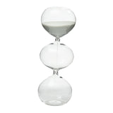 Maxbell Spherical Sand Timer Creative Desktop Ornament for Desk Decor Bedroom Office Gray Sand