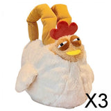 Maxbell 3xChicken Bag Adorable Lightweight Commuter Bag for Backpacking Party Shopping