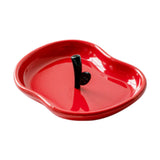 Maxbell Countertop Fruit Bowl Decorative Fruit Serving Plate for Coffee Table Buffet Red