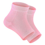 Soft Gel Cushion Heel Liners Sleeves for Cracked Feet Accessories Breathable Pink Size S