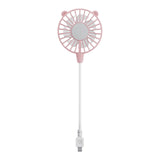 Maxbell USB Fan Small Personal Fan Nursery Dorm Hiking Mini Portable Fan Pink