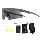 Maxbell Outdoor Goggles Hiking Sports Protector Non Slip Women Men Portable Anti Fog Green