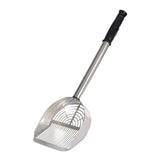 Maxbell Sand Rake Convenient Sand Rake Stainless Steel Easy Cleanup Cat Litter Scoop Silver