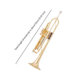 Maxbell B Flat Trumpet Set Gold Trumpet Cloth for Performance Professionals Children