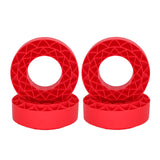 Maxbell 4 Pieces Silicone Tire Inserts Upgrade for 1/10 Scale RC Car Hobby Car Model Red