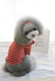 Maxbell Maxbell Pet Dog Puppy Coat Stylish Sleeve Bottoming Shirt Clothes Apparel Red XXL