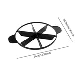 Maxbell Cake Slicer for Even Slices Cake Portion Marker for Pastry Baking Restaurant 6 Slices Black