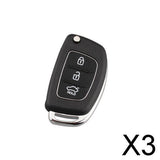 Maxbell 3x 3 Buttons Flip Folding Key Case Fob For Hyundai ix35 ix45 Series Santa Fe
