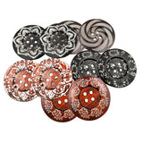 Maxbell 20cs Mixed Wooden 4 Holes Painted Sewing Buttons Craft DIY Scrapbooking
