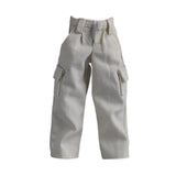 Maxbell 1/12 Scale Action Figure Clothes Trousers Fashion Dress up for 6" Male Dolls White
