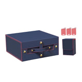 Maxbell Slab Card Holder Organizer Sturdy Trading Card Box for Bgs Baseball Card blue red