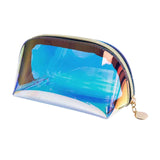 Maxbell Iridescent Holographic Makeup Bag for Diaper Vacation Gift Travel Essentials 18cmx7.5cmx9cm