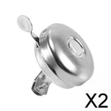 Maxbell 2xBike Bell Cycling Accessories Bicycle Bell for Men Women Mountain Road Bikes Silver