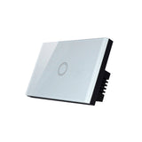 Maxbell 2Pcs 1 Way Touch Wall Control Light Switch Crystal Glass Panel 1 Gang 3 Gang