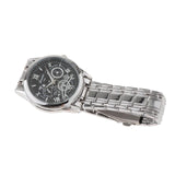 Maxbell Male Wrist Watch Business Gift Bracelet Watch for Father Friends Grandfather silver