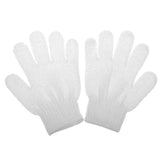 Maxbell Maxbell 1 Pair Exfoliating Bath Glove Shower Skin Care Scrubber Massage Clean White