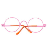 Maxbell Copper Round Frame Glasses for 1/6 Blythe 9cm Salon Doll pink clear - Aladdin Shoppers