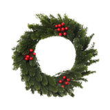 Artificial Xmas Wreath Christmas Winter Wreath for Indoor Outdoor Decoration green red