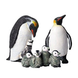Maxbell Collectible Animal Penuins Family Figurines Miniatures Home Ornaments Decor