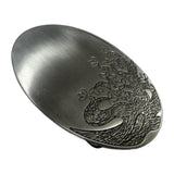 Maxbell Western Belt Buckle Accessory Retro Style for Wedding Valentine Day Birthday Ancient Tin Color
