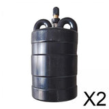 Maxbell 2xInflatable Pipe Plug Easy to Use Balloon Plug Manual Pipe Pressure Test Plug DN 50mm
