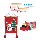 Christmas Crochet Kits Pendant DIY Crochet Doll Kits for Gift Patios Porches Snowman Tapestry