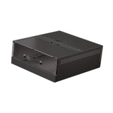 Maxbell Bedding Organizer Dustproof Stackable Lidded Storage Bin for Blanket Clothes Black