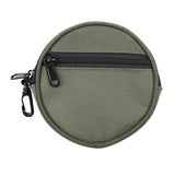 Maxbell Fishing Line Storage Bag Round Compact Fishing Reel Case for Dad Men Husband Green