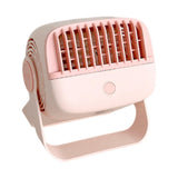 Maxbell Desk Fan Quiet USB Powered 5 Modes Adjustable for Living Room Office Bedroom Pink