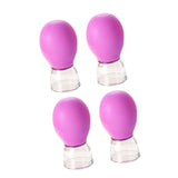 Maxbell 4x Facial Cupping Set Vacuum Suction Professional Facial Cupping Therapy Set Purple