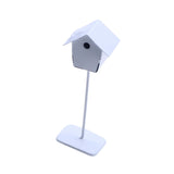 Maxbell Dollhouse Bird House Pretend Play DIY for Garden Micro Landscape Diorama white