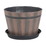 Maxbell Bucket Barrel Garden Planter Versatile Barrel Planter for House Desktop 8inch