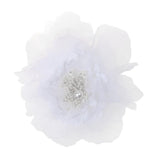 Maxbell Bridal Wedding Fabric Flower Pin Brooch Pearl Diamante Hairpin Jewelry White - Aladdin Shoppers