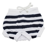 Maxbell Maxbell Female Pet Dog Diaper Sanitary Pant Panty Underwear Black White Stripe XL